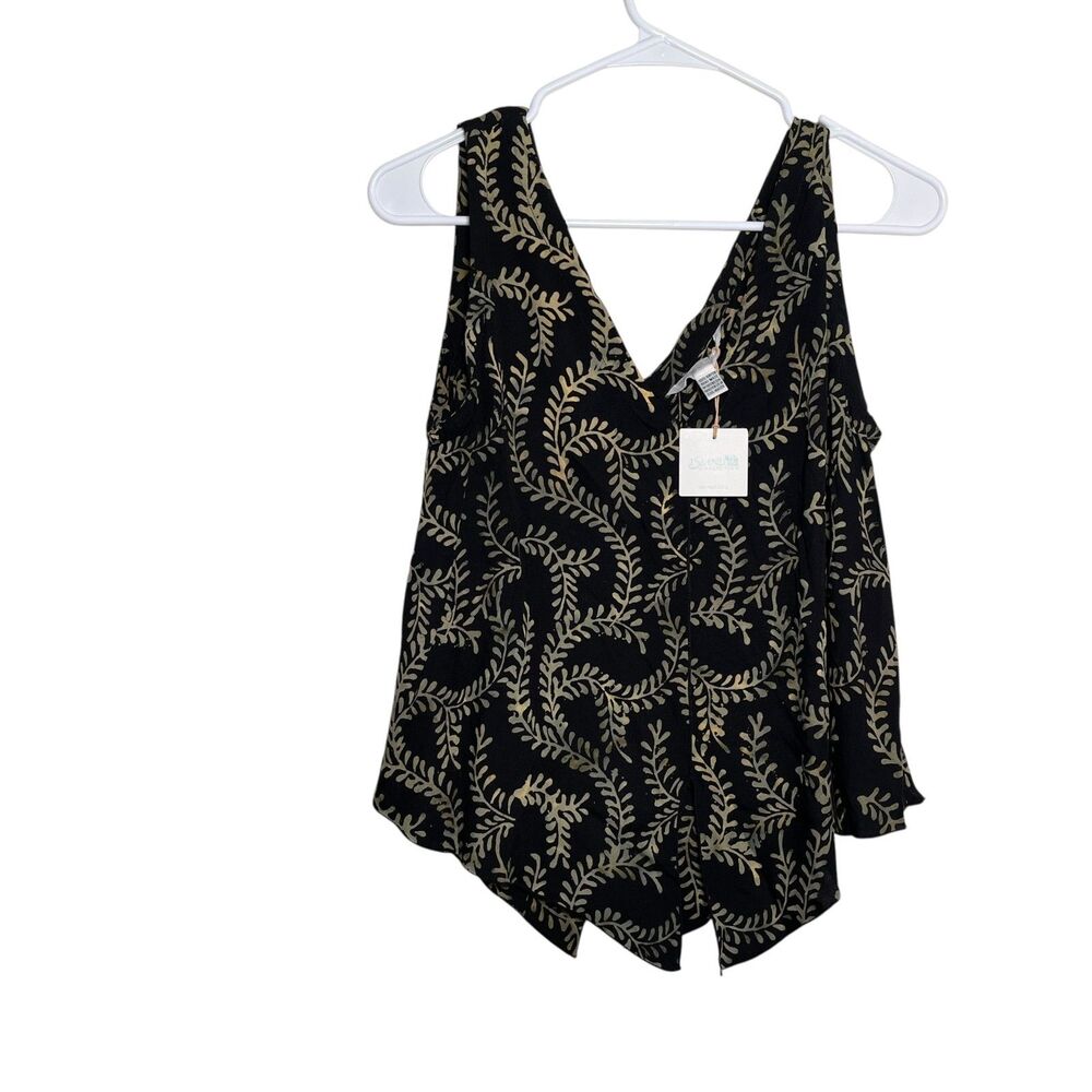 Island Collection Tank Top Women's Small V-Neck Sleeveless Boho NWT